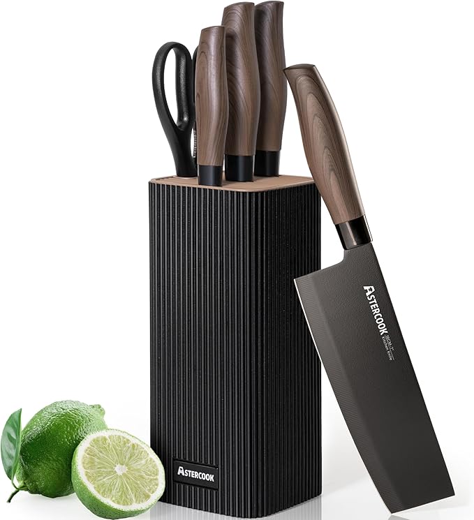 Astercook Knife Set, 6-Piece Kitchen Knife Set by Astercook