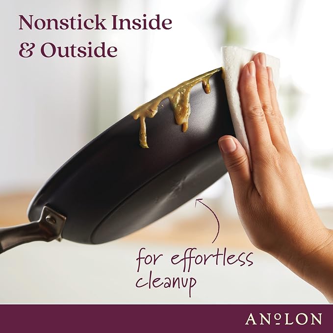 Anolon Advanced Home Hard Anodized Nonstick Frying Pan, 14.5 Inch – Large - Image 4