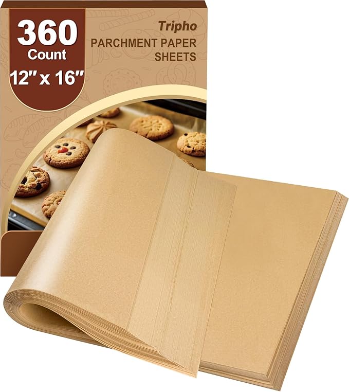 360 Count 12"x 16" Heavy Duty Parchment Paper Sheets by PremiumCookingPicks