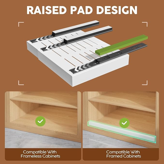 Seinloes 2 Pack Expandable Pull Out Cabinet Organizer 16.5"Deep - Image 2