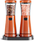 Electric Salt and Pepper Grinder Set by Tomeem