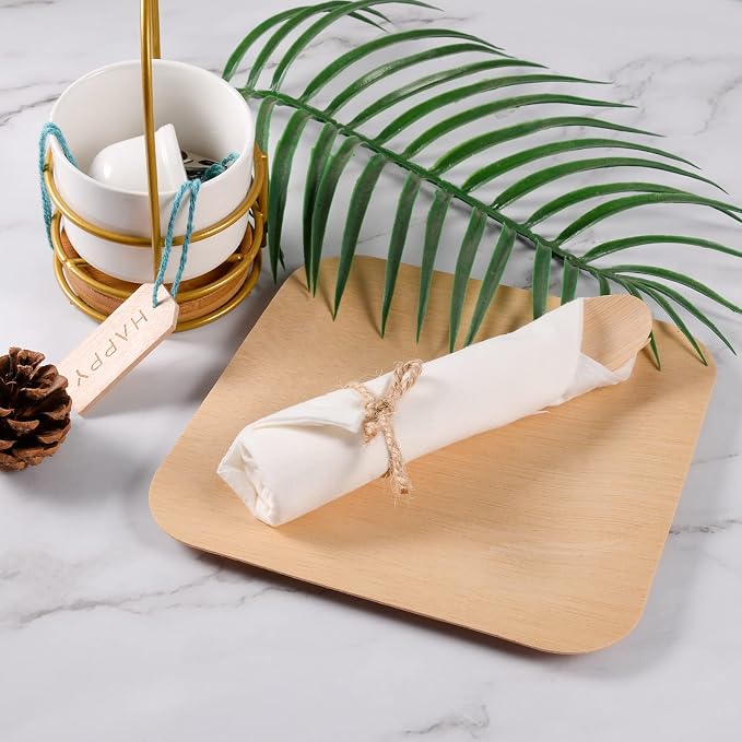Pre Rolled Napkin and Bamboo Cutlery Set - Image 5