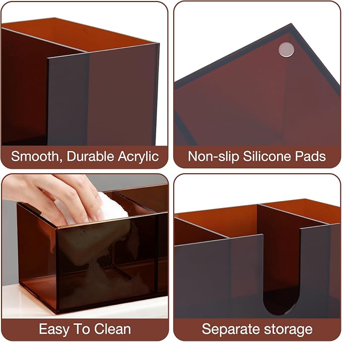 Acrylic Coffee Cup Holder for Countertop, 3 Slots Acrylic Coffee Bar - Image 5