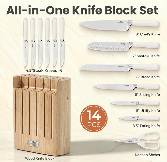 SMIRLY 14-Piece Kitchen Knife Set - Image 2