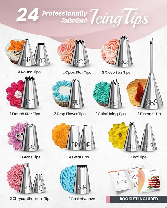 RFAQK 90PCs Cake Decorating Kit - Image 4