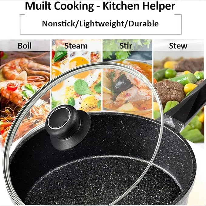 13 Inch Pan Lid Tempered Glass Pot Lid Replacement Pan Cover - Image 4