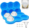 CAMKYDE Rose Ice Cube Tray 2 Inch, 6 Cavity Silicone Rose Ice Cube Mold by CAMKYDE
