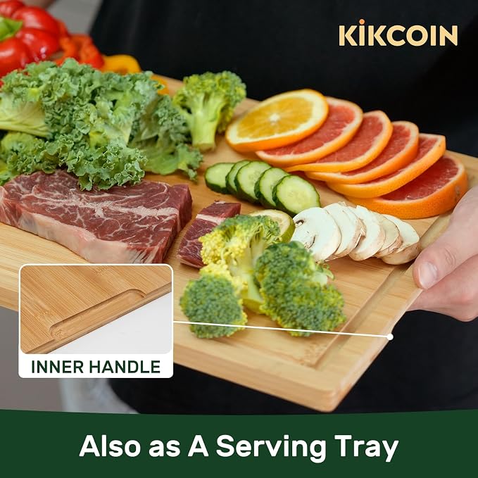 Kikcoin 17”×11” Bamboo Cutting Boards - Image 5