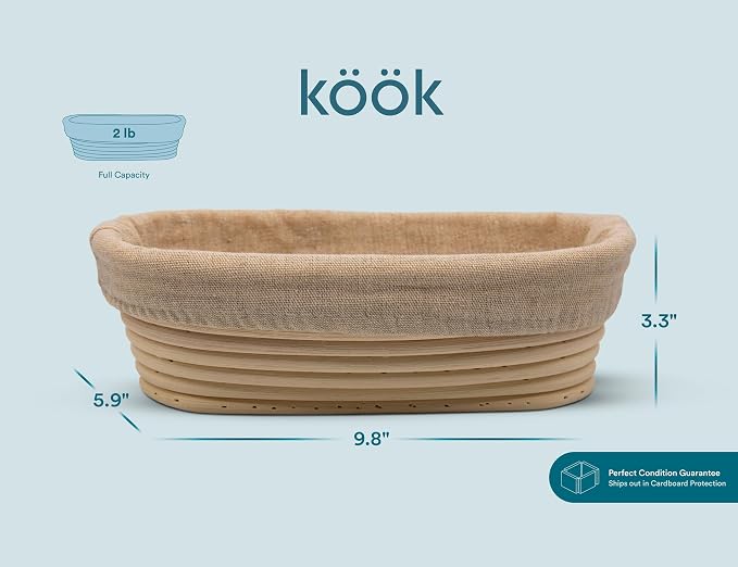 KooK Dutch Oven with Lid, Enameled Cast Iron Bread Baker, Dual Handles - Image 7