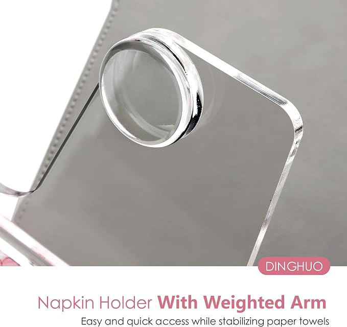 DINGHUO Acrylic Napkin Holder for Table, Flat Kitchen Paper Hand Napkin - Image 6