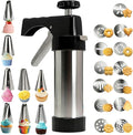 Stainless Steel Cookies Press, Cookie Press Gun Kit by FEAYEA