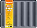 Songrey 24" x 18" Silicone Dish Drying Mat, Kitchen Counter Drying Pad by Unknown