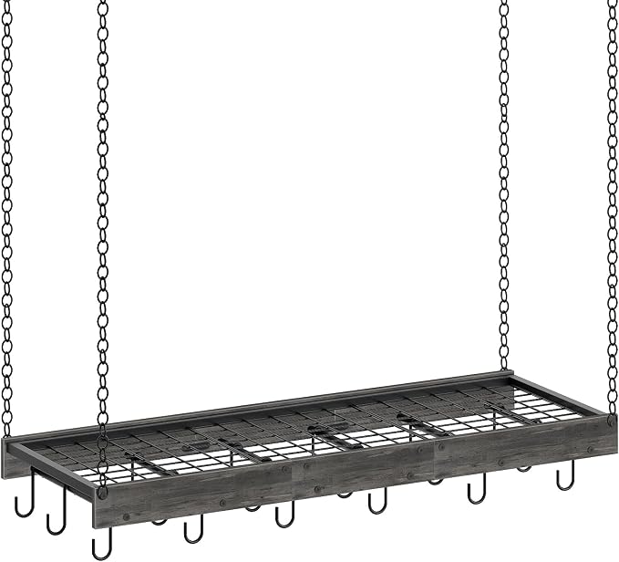CHOEZON Hanging Pot Rack, 35.4" L x 13" W Ceiling Pot Hanger, Industrial Style by Choezon