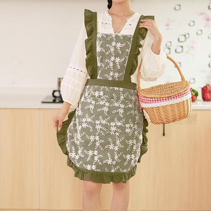 Pinknoke Vintage Pinafore Apron Dress - Image 4