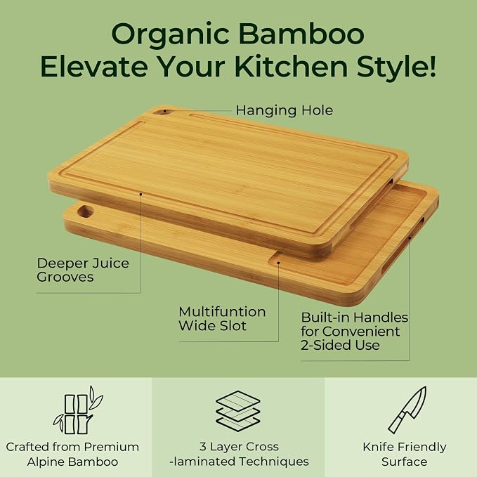 Keechee Wood Cutting Board for Kitchen - Image 4