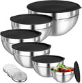 Mixing Bowls with Lids Set, Kitchen Food Storage Organizers Nesting Mixing Bowl by HelpYouSaveMoreSpace