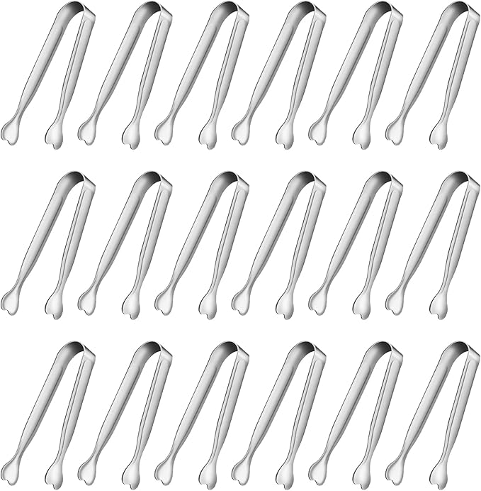 Mini Serving Tongs, Anytrp 18-Packs Stainless Steel Sugar Tongs, 4.3inch Ice by Unknown