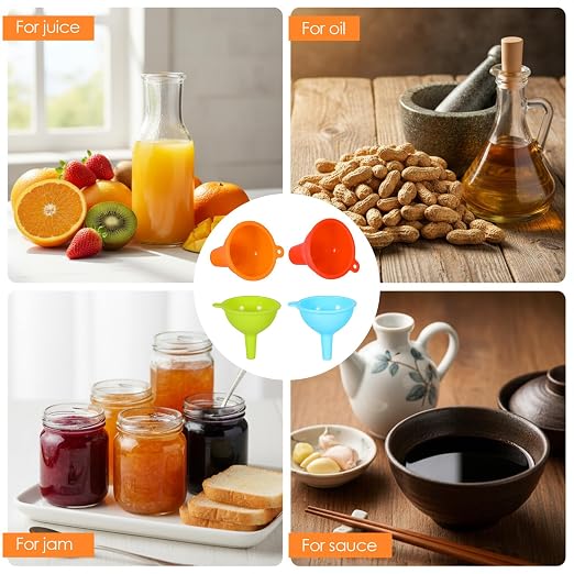 4 Pcs Silicone Kitchen Funnels - Image 6