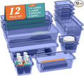 ElegantArray 12 PCS Drawer Organizer Set, 4 Sizes Tool Storage Trays by Unknown