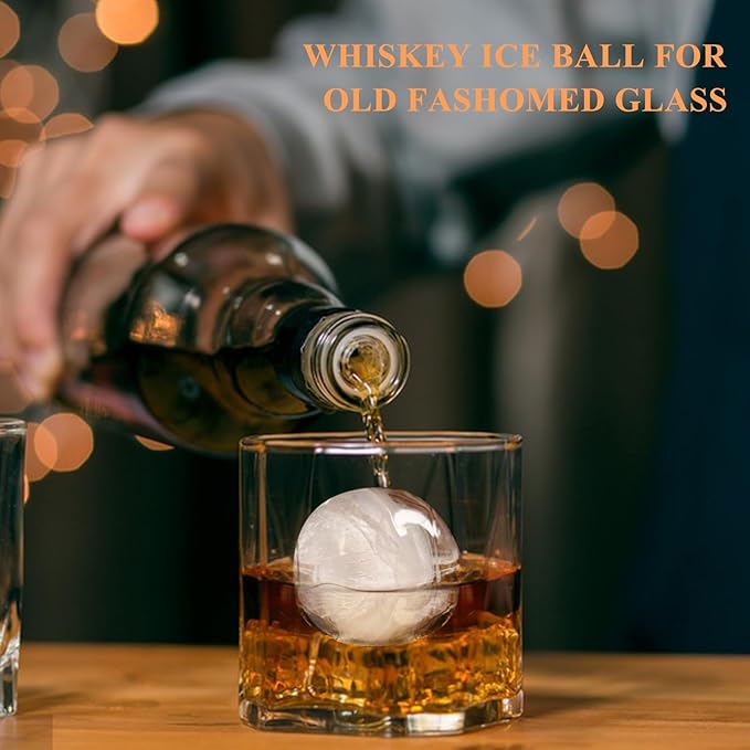 Round Ice Cube Trays for Freezer, 1.8 INCH x 8, Ice Ball Maker Mold | Round Ice - Image 2