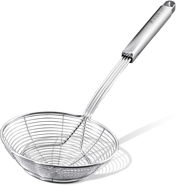 Anaeat Stainless Steel Spider Strainer Skimmer by Anaeat