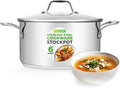 NutriChef 6-Quart Stainless Steel Stockpot – 18/8 Food Grade Heavy-Duty by NutriChef%E2%84%A2Kitchen