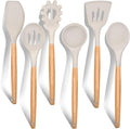 E-far Cooking Utensils Set of 6, Silicone Kitchen Utensils by E-far