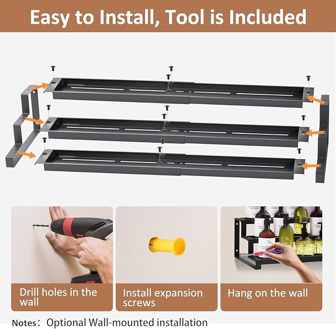 GOENDR Expandable Spice Rack Organizer - Image 7