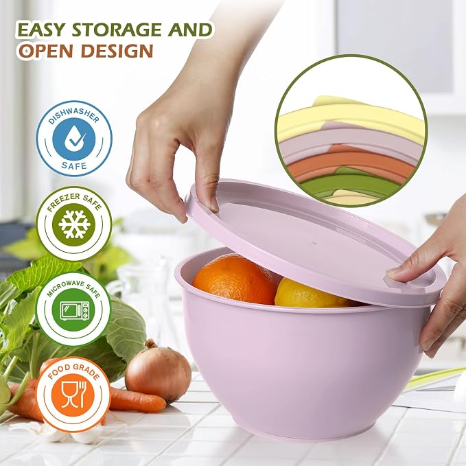 Greentainer Plastic Mixing Bowls - Image 3