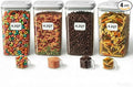Melovom 4 Pcs Large Pop Airtight Food Storage Containers Set by Melovom
