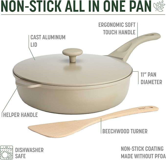 Goodful All-in-One Pan, High-Performance Cast Construction, Dishwasher Safe - Image 4