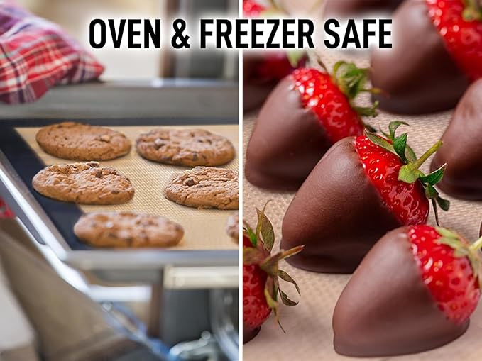 Zulay Kitchen Silicone Baking Mat Sheet 3-Pack - Image 5