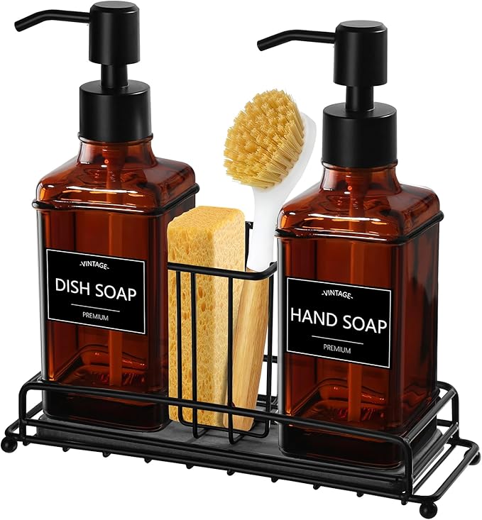VIMERPA Dish Soap Dispenser, 10 fl oz Kitchen Hand and Dish Soap Dispenser by VIMERPA