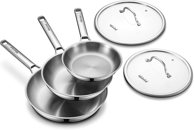 Stainless Steel Frying Pan Set by VEDNHOL