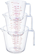 Measuring Cups, Plastic Measuring Cups Set of 3-1000ml, 300ml by YCKitchen