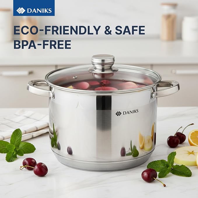 Daniks Standard 11-Piece Stainless Steel Cookware Set - Image 9