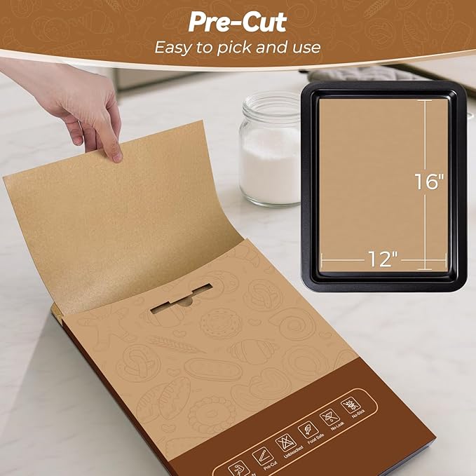 360 Count 12"x 16" Heavy Duty Parchment Paper Sheets - Image 3