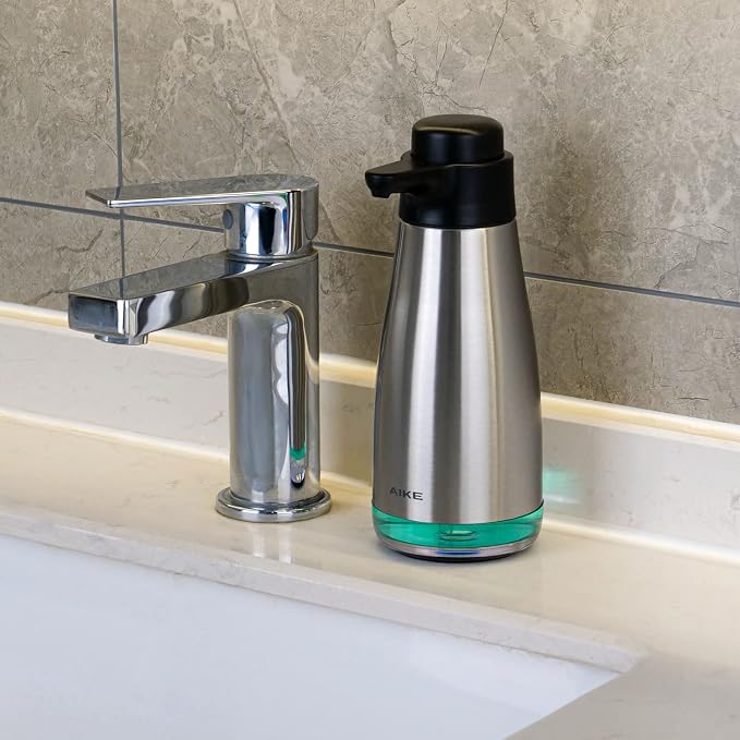 AIKE 15fl.oz Stainless Steel Liquid Soap Dispenser - Image 7