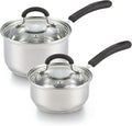 Cook N Home 1 & 2 Quart Stainless Steel Saucepan Sets by CookNHome