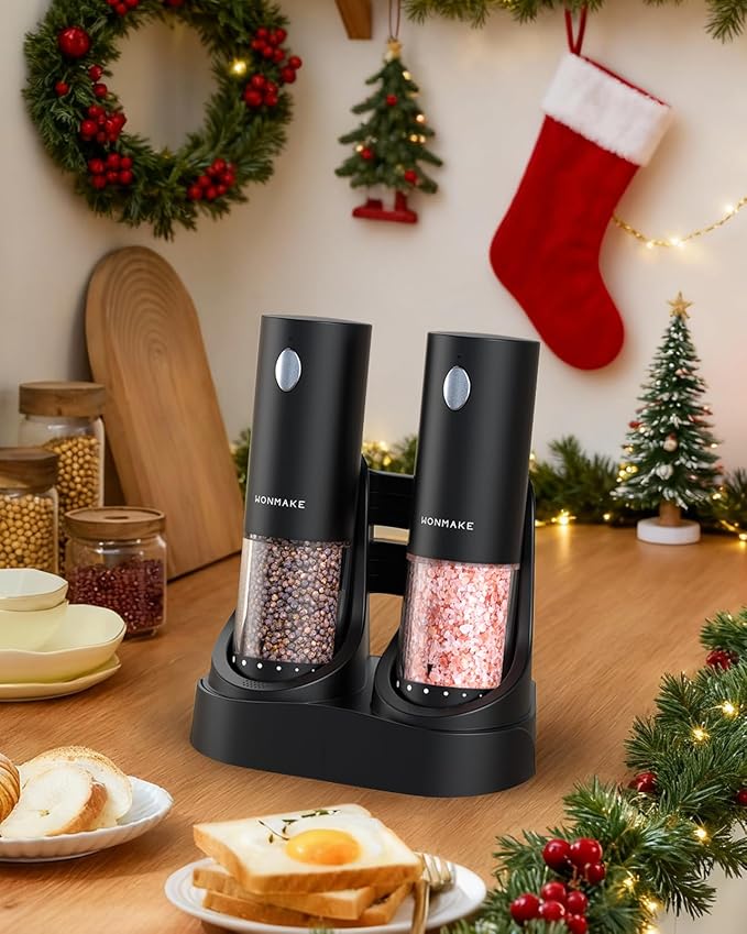 Electric Salt and Pepper Grinder Set - Image 3