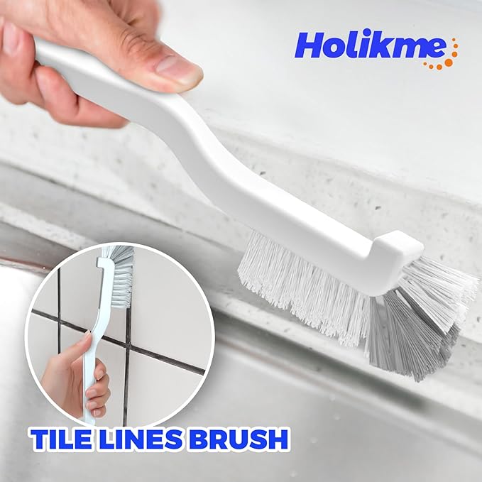 Holikme 6 Pack Dish Brush with Handle Kitchen Cleaning Brush Set - Image 3