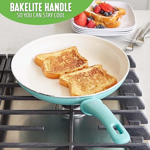 GreenLife Nonstick 8" Frying Pan Skillet, Non-Toxic PFAS-Free Ceramic Nonstick - Image 6