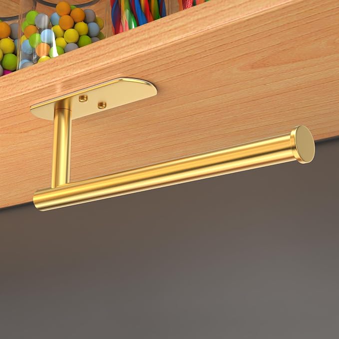 VAEHOLD Adhesive Paper Towel Holder Under Cabinet Wall Mount - Image 8