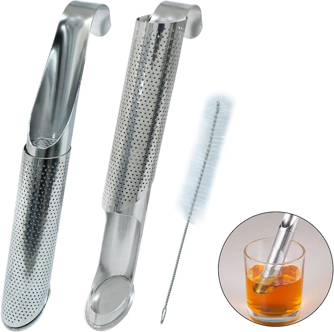 Waziaqoc 2 PCS Stainless Steel Tea Diffuser, Extra Fine Mesh Tea Strainer - Image 5