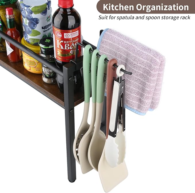 Meangood Spice Rack Shelf for Kitchen Stove, Over the Stove Shelf - Image 5