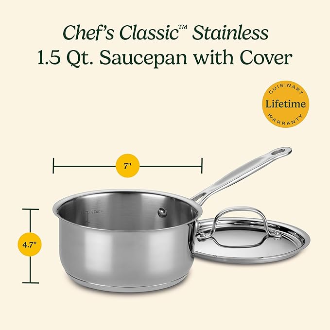 Cuisinart 1.5 Quart Sauce Pan - Image 6