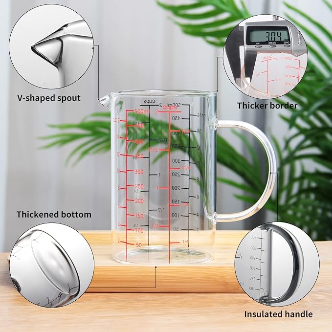 77L Glass Measuring Cup, High Borosilicate Glass Measuring Cup - Image 7