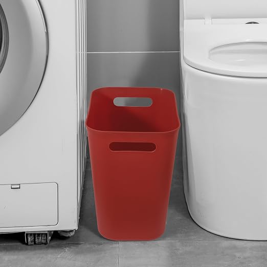 UUJOLY Plastic Small Trash Can Wastebasket, Garbage Container Basket - Image 4