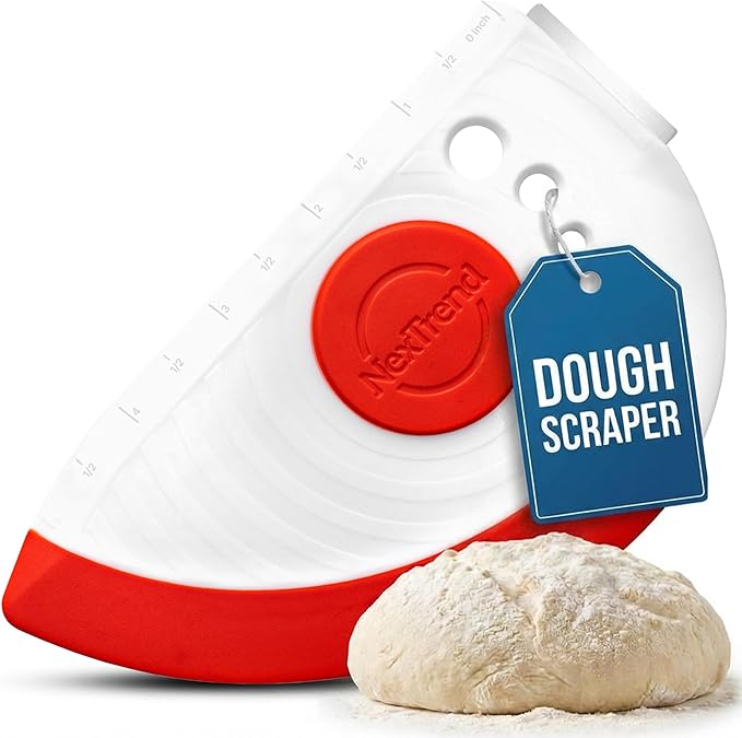 5-in-1 Dough Scraper & Flexible Bowl Scraper by Nextrend, Bread Scraper by NexTrend