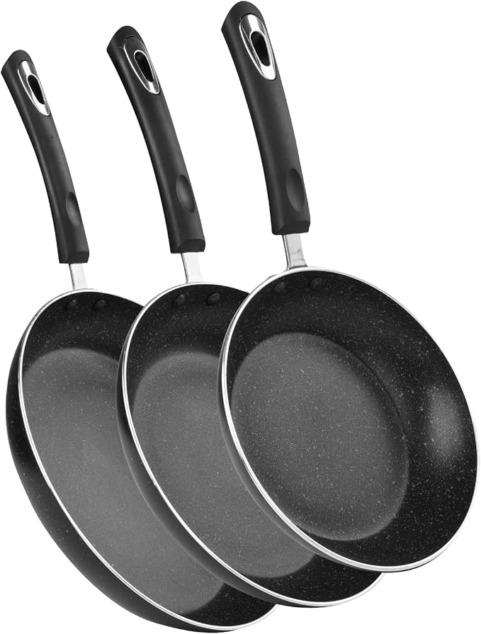 Frying Pan 3-Piece Set, Nonstick Skillet Set - Image 2